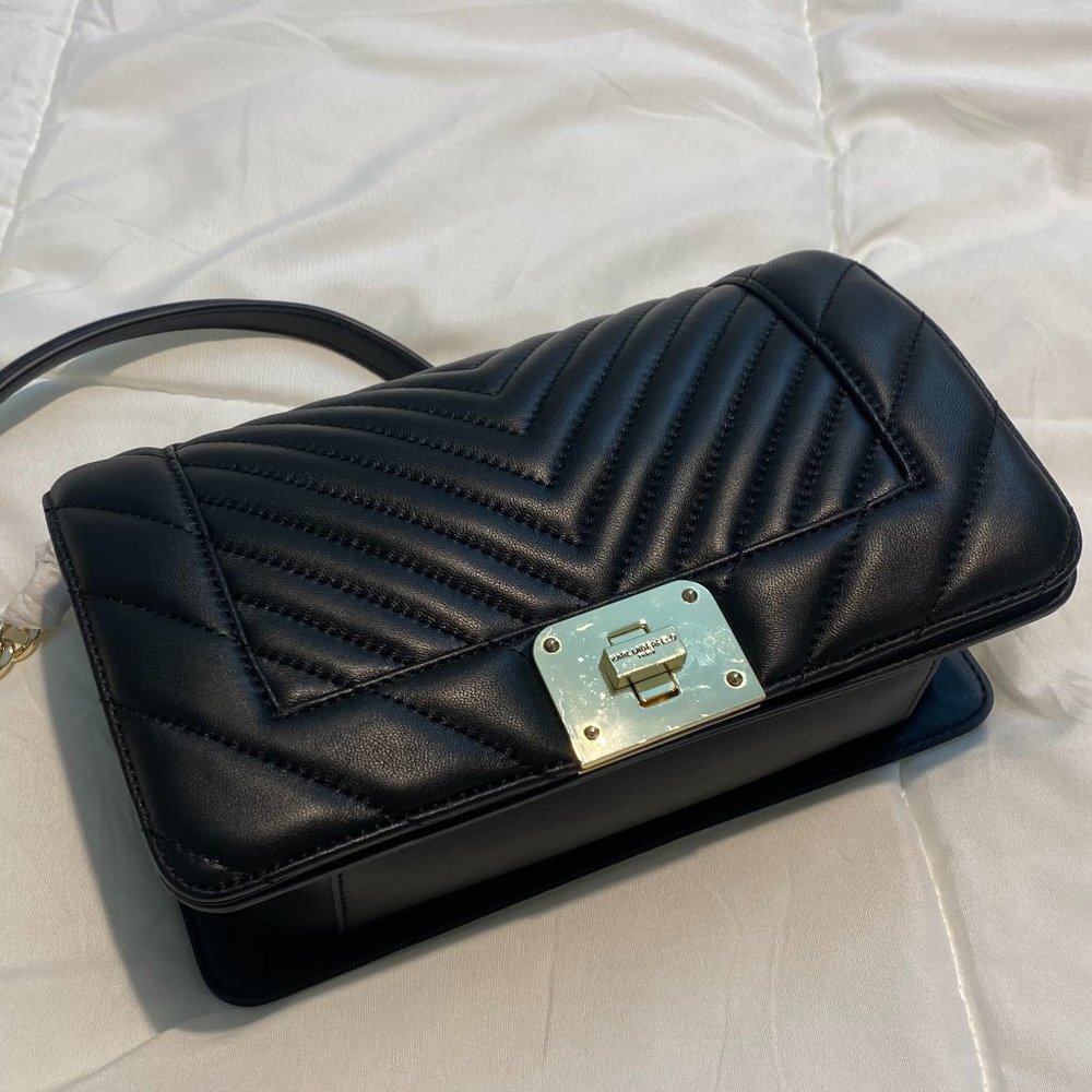 Karl Lagerfeld LARA chevron quilted leather bag